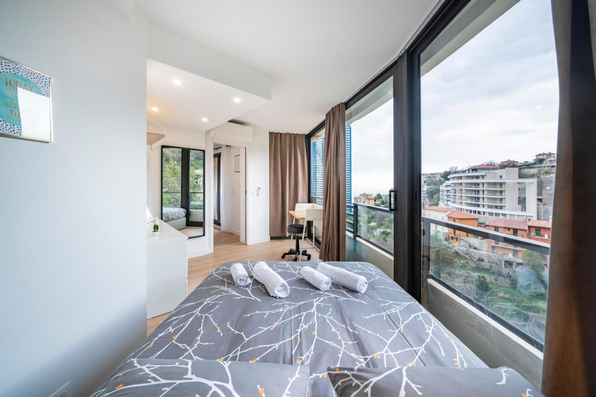 Апартаменти 5mn Monaco - Vue mer - Parking - Piscine - BB Босолей Екстер'єр фото
